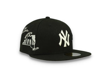59FIFTY Script New York Yankees Black/White