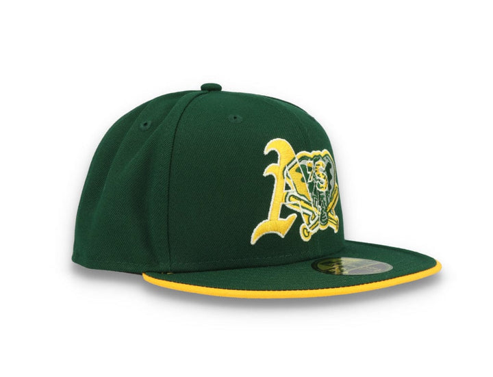 59FIFTY Team Colour Split Oakland Athletics Dark Green - LOKK
