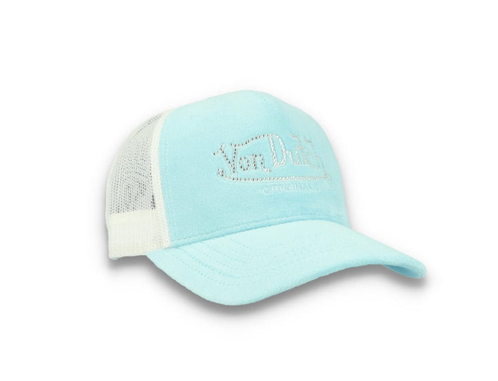 Von Dutch Trucker Cap Miami Velvet Light Blue/White - LOKK
