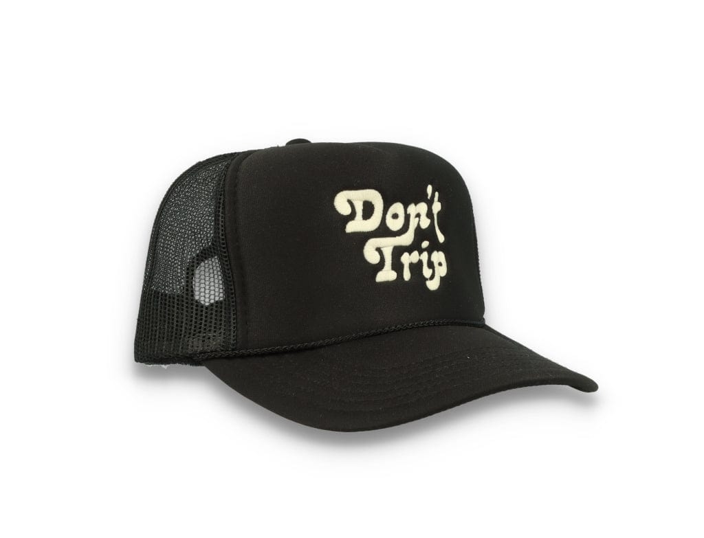 Trucker Cap Free & Easy Don't Trip Black/Black - LOKK