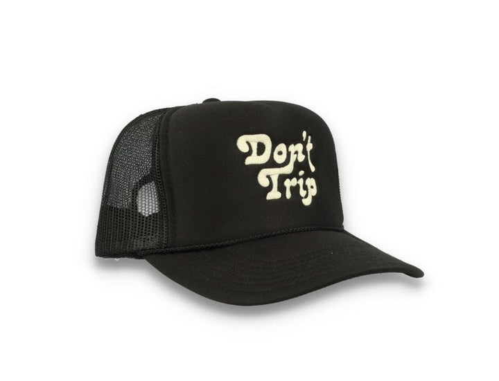 Trucker Cap Free & Easy Don't Trip Black/Black - LOKK