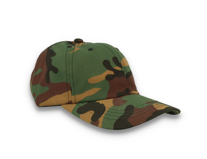 Low Profile Camo Cotton Cap 6245CM Woodland Camo - LOKK