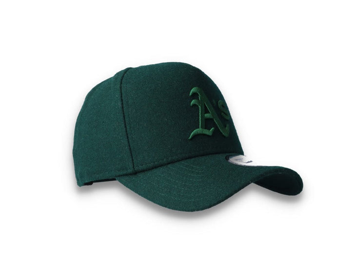 9FORTY A-Frame Melton Wool Oakland Athletics Dark Green - LOKK