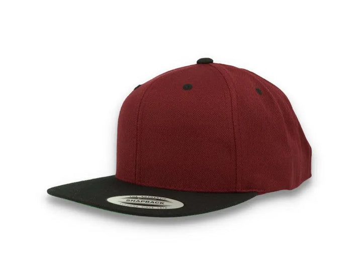 Yupoong Classic Snapback 6089MT Maroon/Black - LOKK
