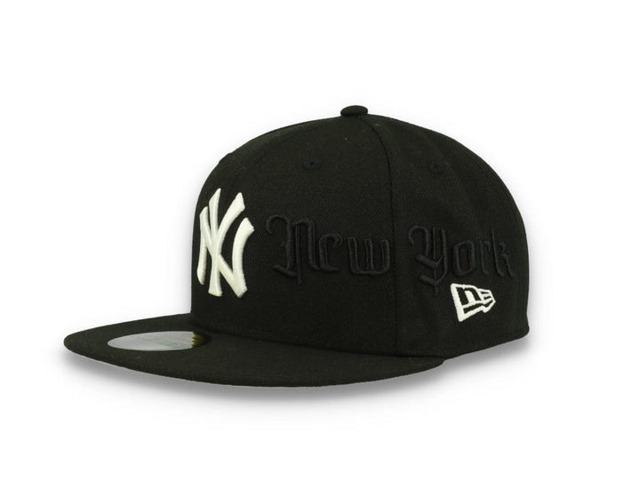 59FIFTY Script New York Yankees Black/White - LOKK