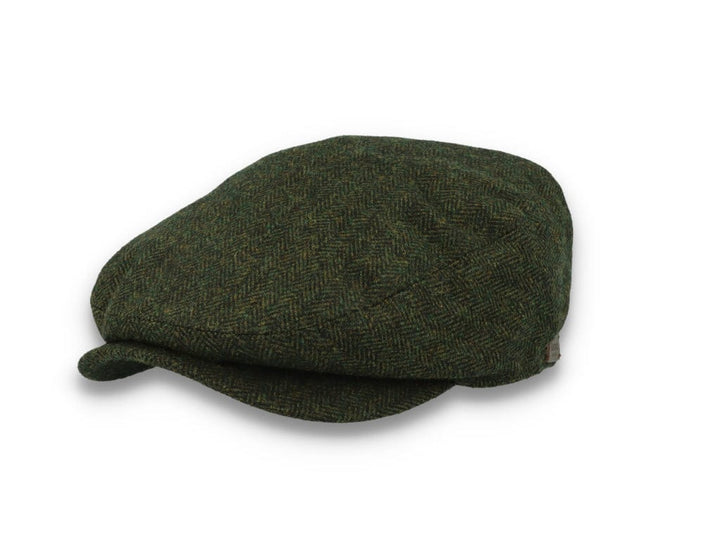 Barbour Barlow Flat Cap Grey Herringbone - LOKK