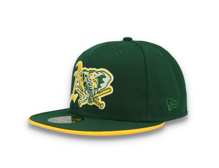 59FIFTY Team Colour Split Oakland Athletics Dark Green - LOKK