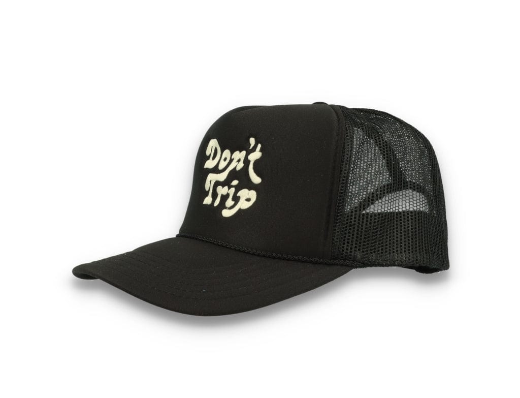 Trucker Cap Free & Easy Don't Trip Black/Black - LOKK