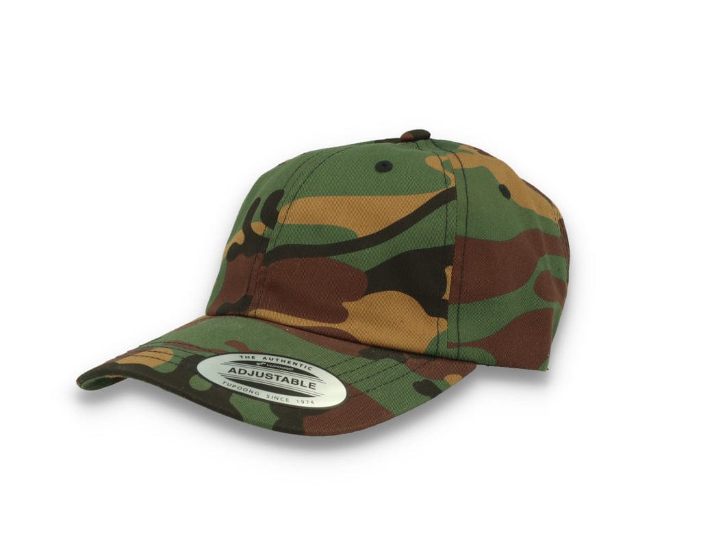 Low Profile Camo Cotton Cap 6245CM Woodland Camo - LOKK