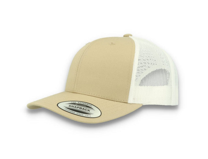 Flexfit 6606T Retro Trucker Khaki/White - LOKK