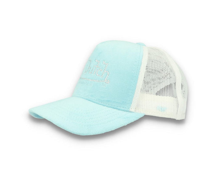 Von Dutch Trucker Cap Miami Velvet Light Blue/White - LOKK