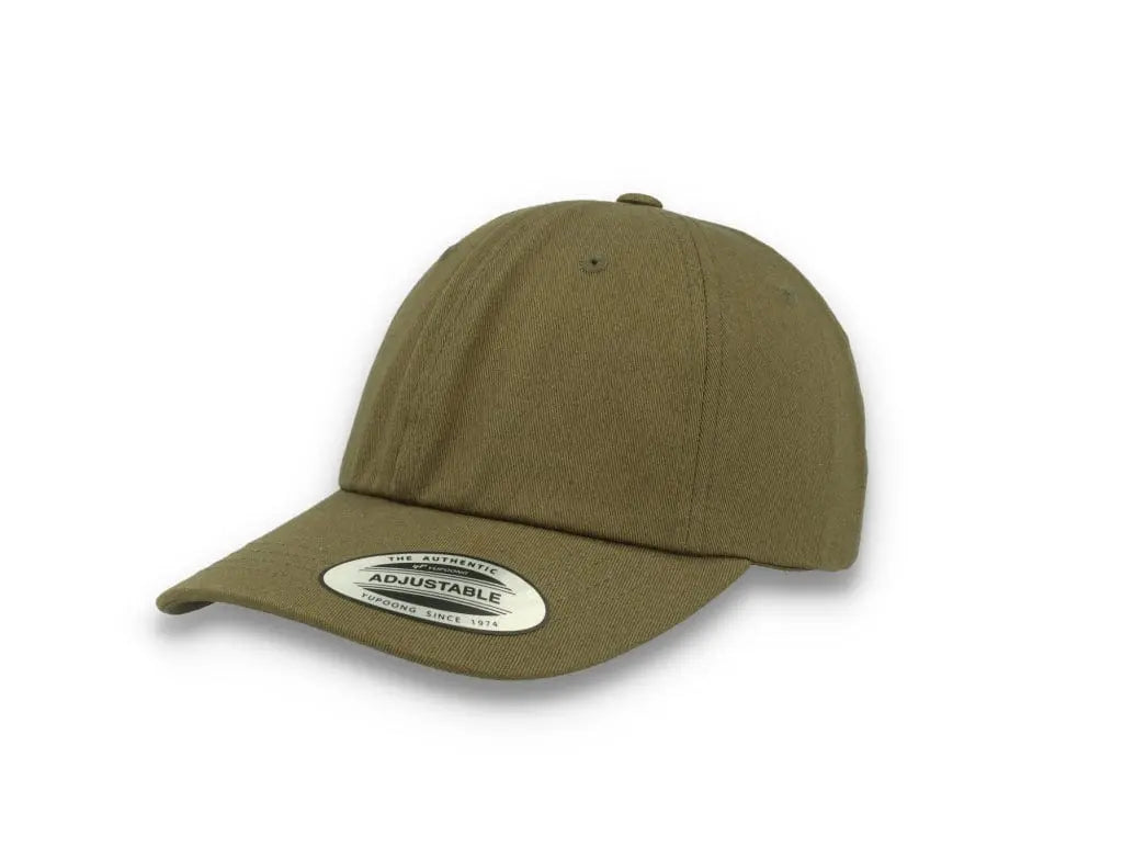 Buck Green Dad Cap Low Profile Cotton Twill - Yupoong 6245CM Buck - LOKK