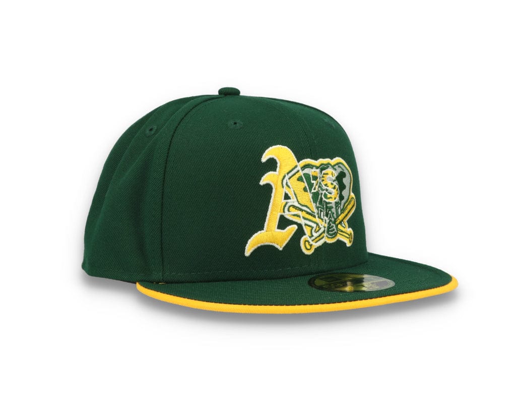 59FIFTY Team Colour Split Oakland Athletics Dark Green - LOKK