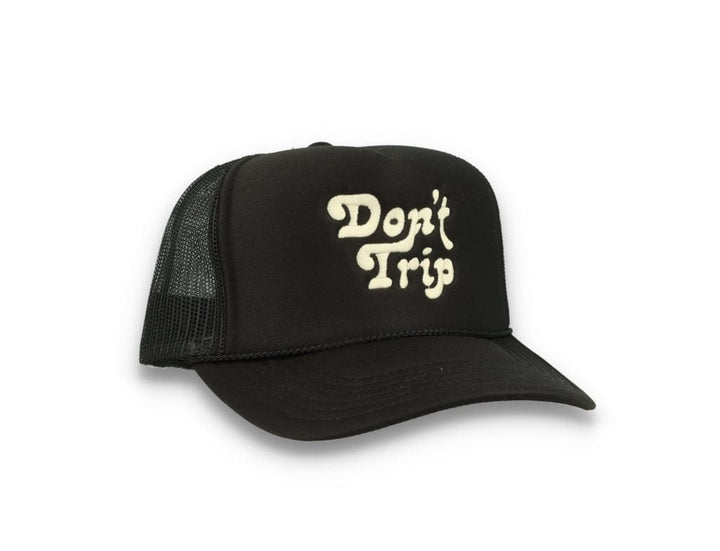 Trucker Cap Free & Easy Don't Trip Black/Black - LOKK