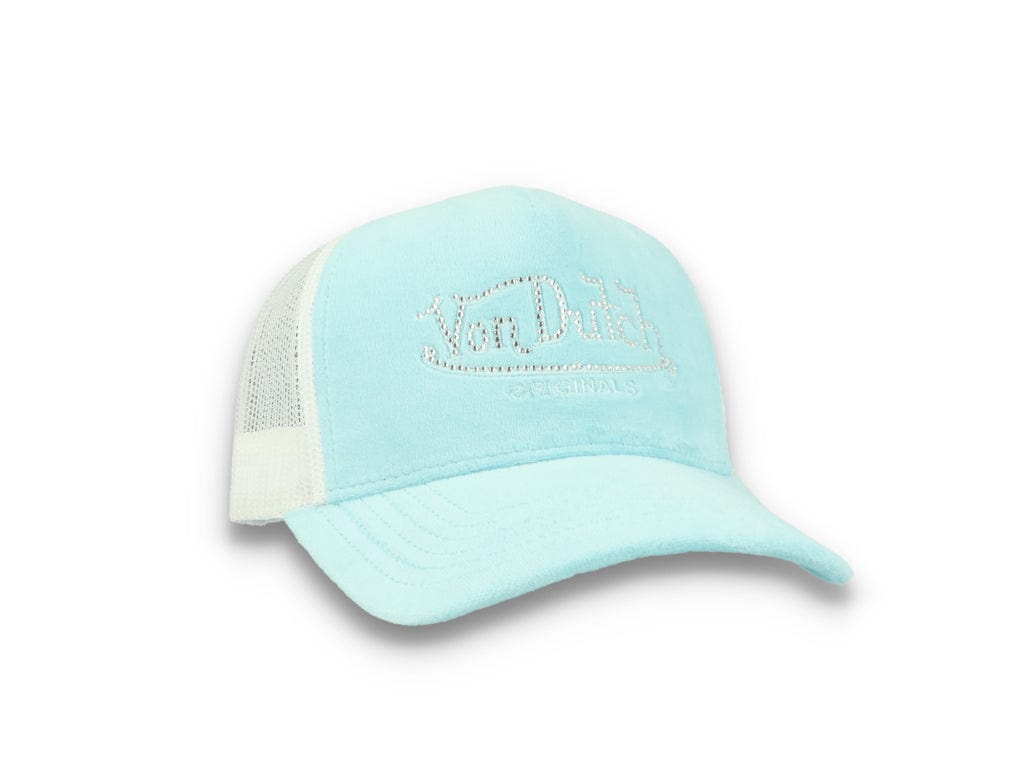 Von Dutch Trucker Cap Miami Velvet Light Blue/White - LOKK