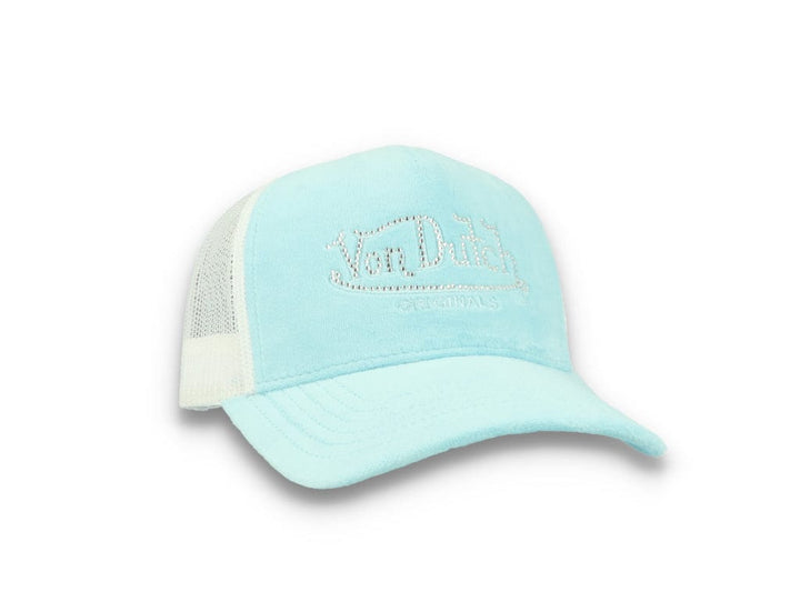 Von Dutch Trucker Cap Miami Velvet Light Blue/White - LOKK