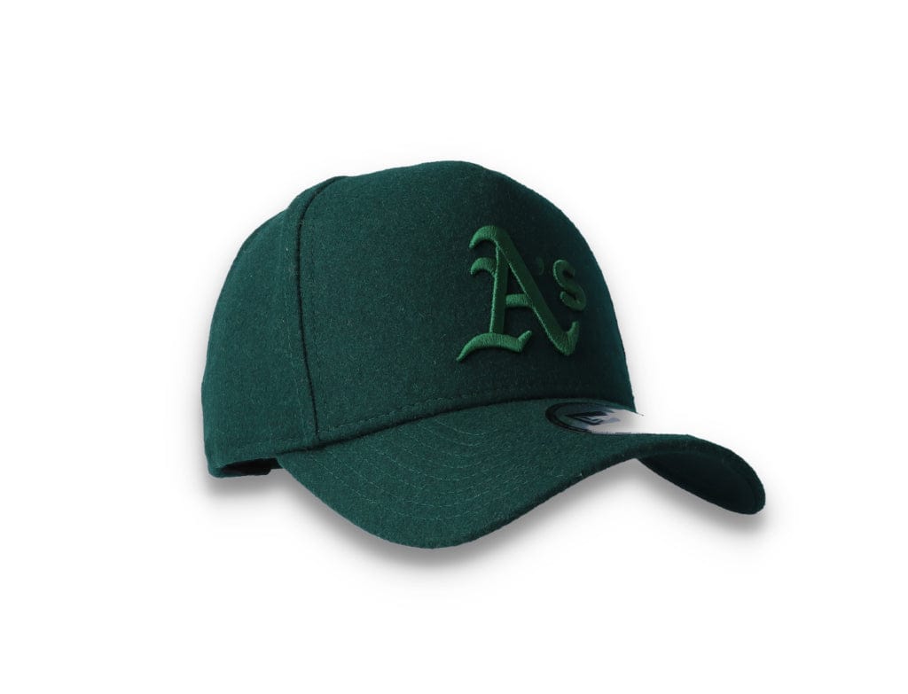 9FORTY A-Frame Melton Wool Oakland Athletics Dark Green - LOKK