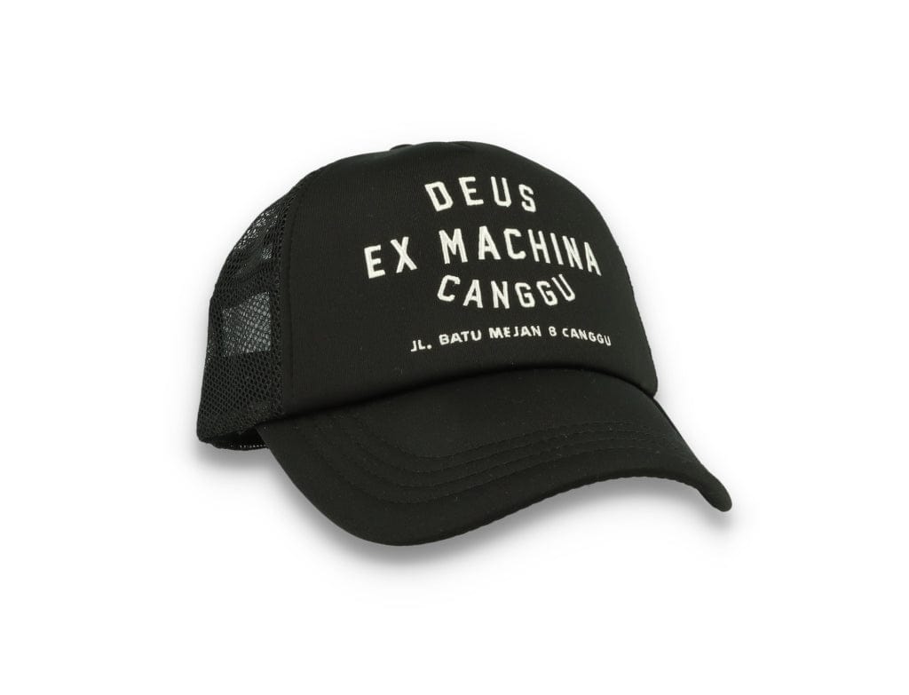 Trucker Cap Black Deus Canggu Address - LOKK