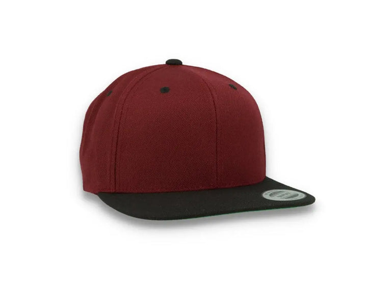 Yupoong Classic Snapback 6089MT Maroon/Black - LOKK