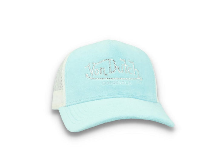 Von Dutch Trucker Cap Miami Velvet Light Blue/White - LOKK