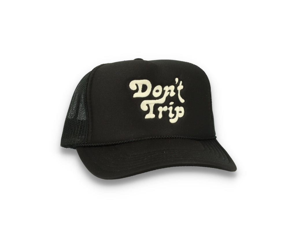 Trucker Cap Free & Easy Don't Trip Black/Black - LOKK