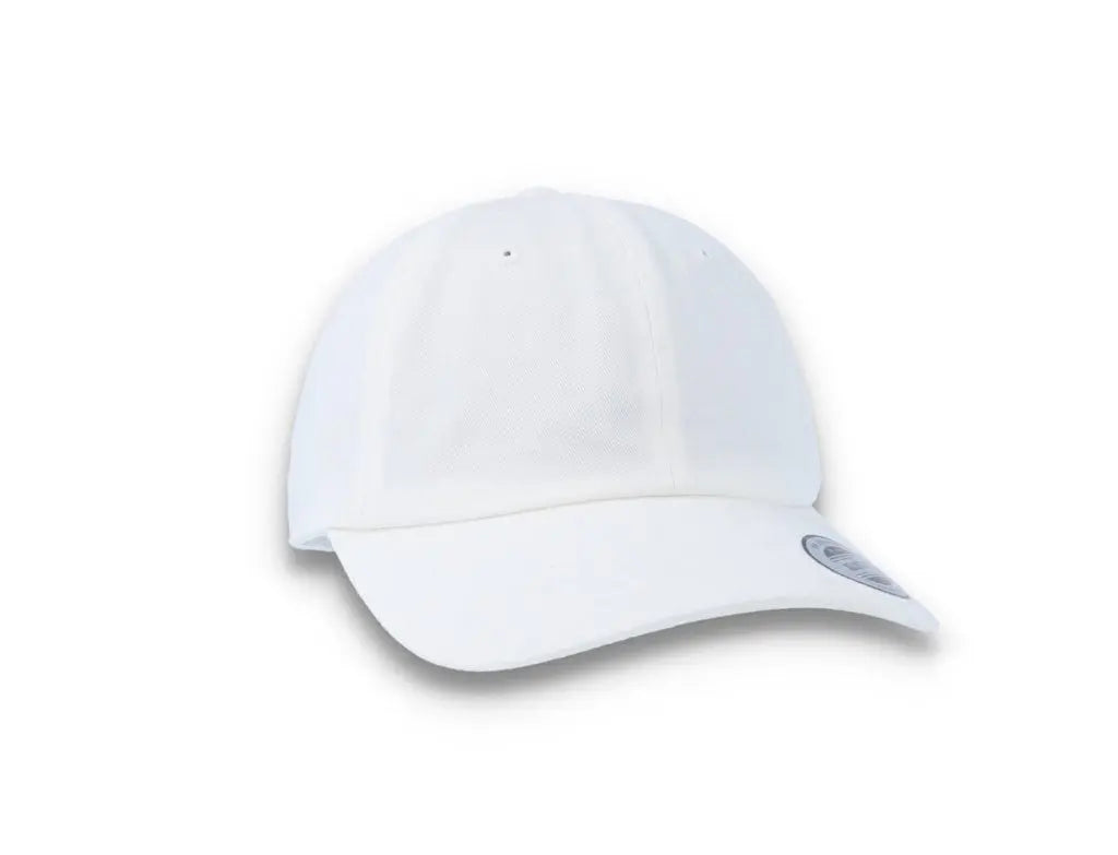 White Dad Cap Low Profile Cotton Twill - Yupoong 6245CM - LOKK