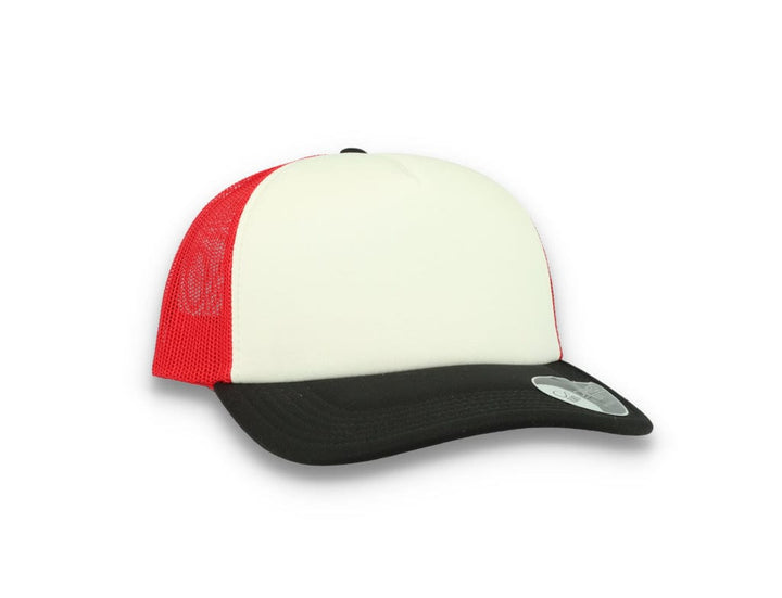 Trucker Cap White/Red/Black Atlantis Rapper Foam - LOKK