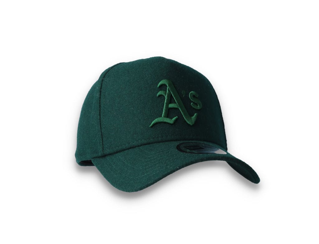 9FORTY A-Frame Melton Wool Oakland Athletics Dark Green - LOKK
