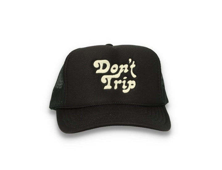 Trucker Cap Free & Easy Don't Trip Black/Black - LOKK
