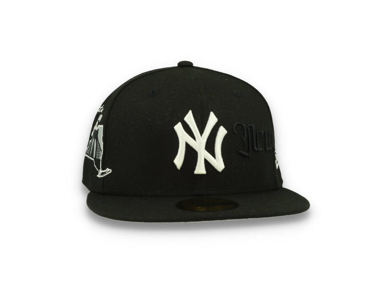 59FIFTY Script New York Yankees Black/White - LOKK