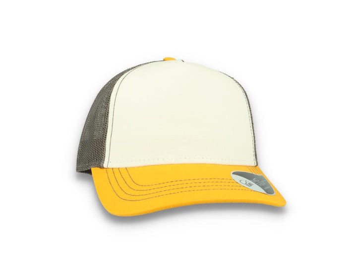 Trucker Cap White/Yellow/Dark Grey Atlantis Rapper Canvas - LOKK