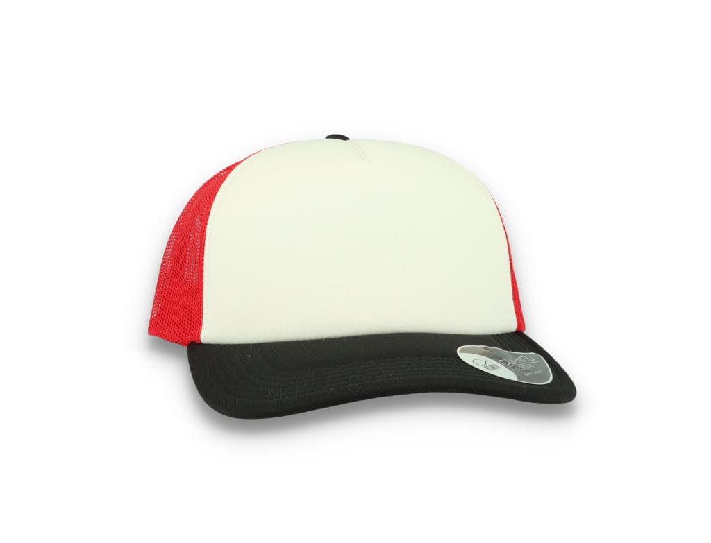 Trucker Cap White/Red/Black Atlantis Rapper Foam - LOKK