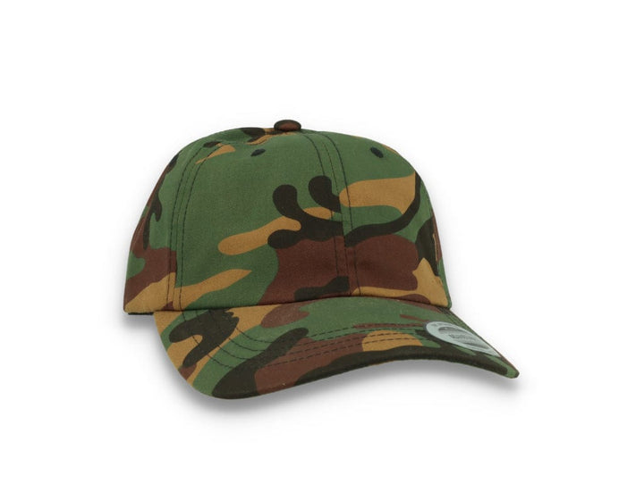 Low Profile Camo Cotton Cap 6245CM Woodland Camo - LOKK