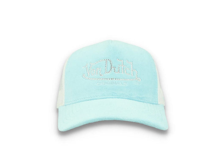 Von Dutch Trucker Cap Miami Velvet Light Blue/White - LOKK