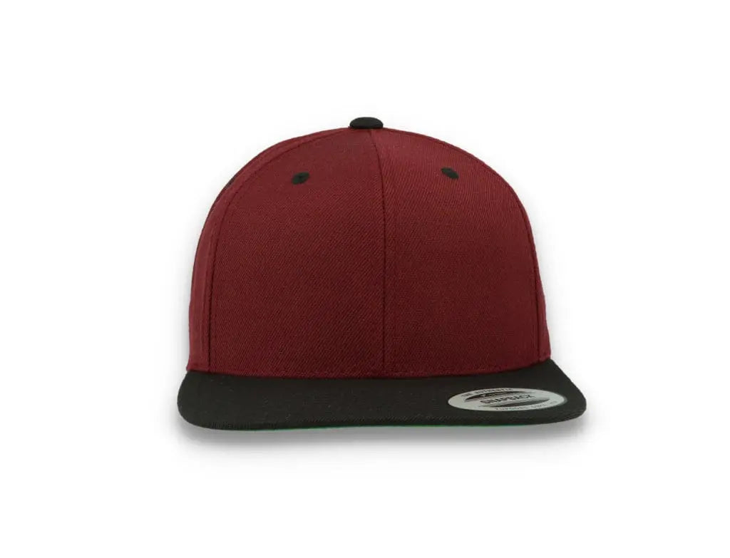 Yupoong Classic Snapback 6089MT Maroon/Black - LOKK