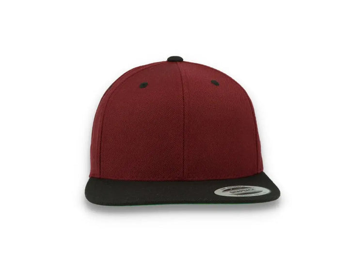 Yupoong Classic Snapback 6089MT Maroon/Black - LOKK