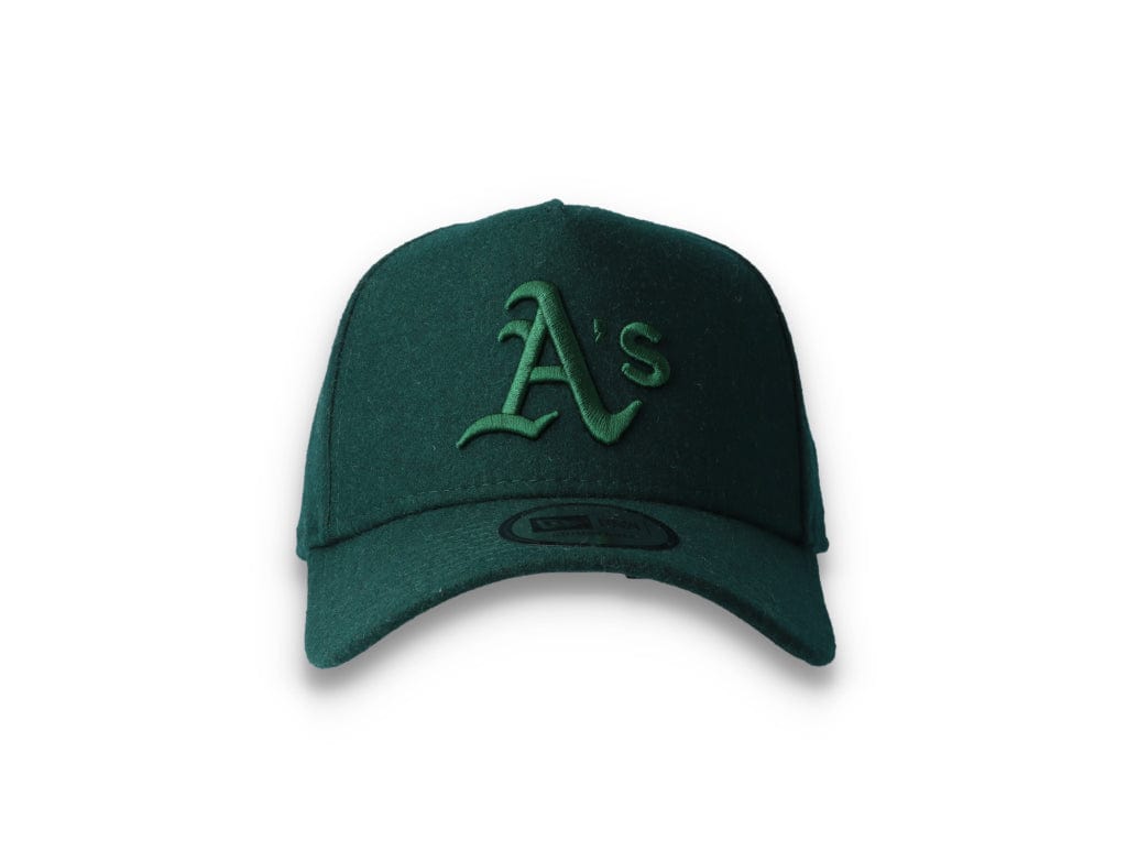 9FORTY A-Frame Melton Wool Oakland Athletics Dark Green - LOKK