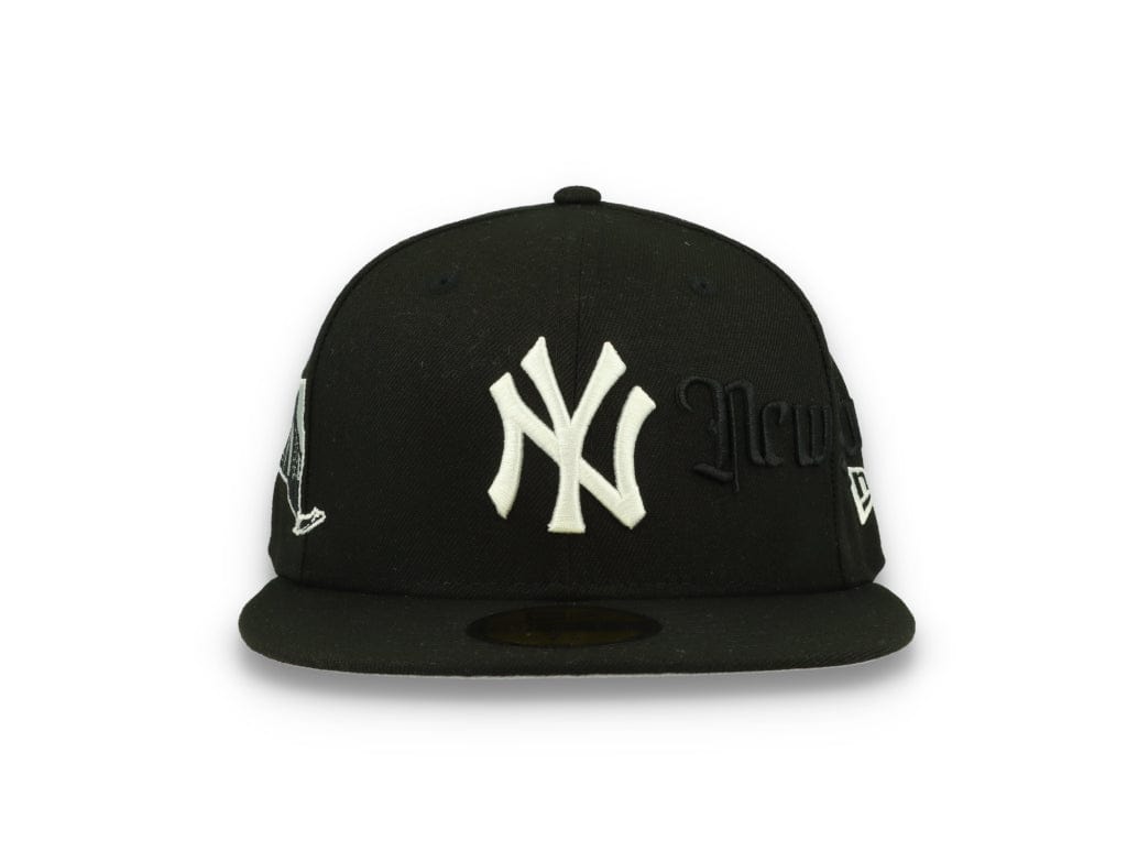59FIFTY Script New York Yankees Black/White - LOKK