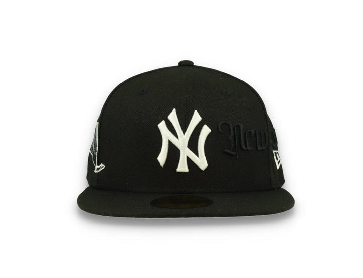 59FIFTY Script New York Yankees Black/White - LOKK