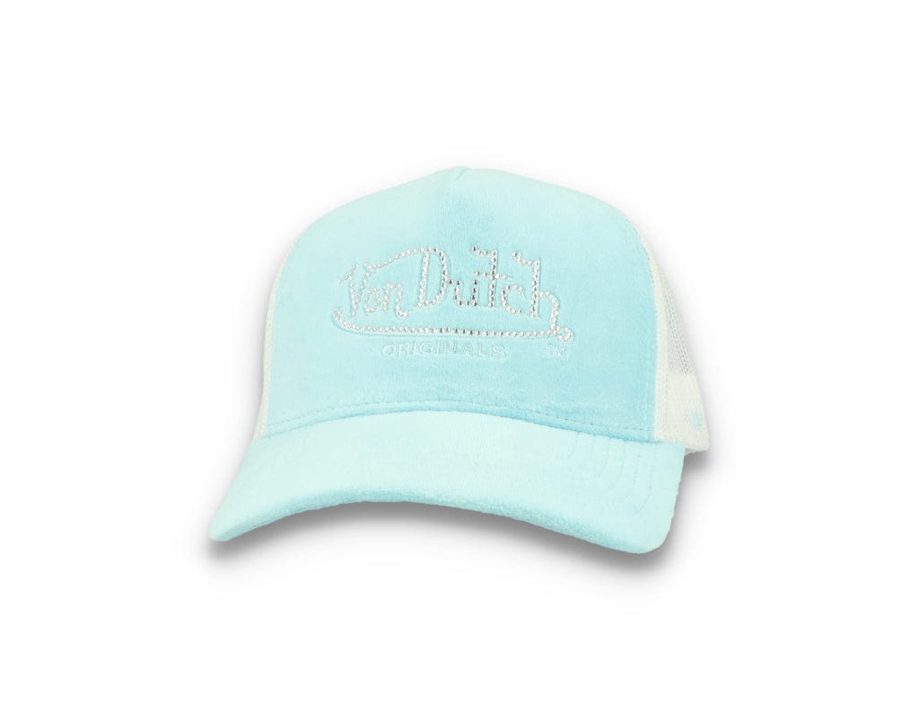 Von Dutch Trucker Cap Miami Velvet Light Blue/White - LOKK