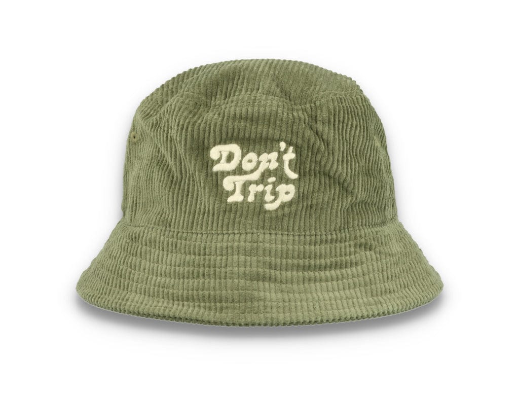 Bucket Hat Olive Green Free & Easy Don't Trip Fat Corduroy