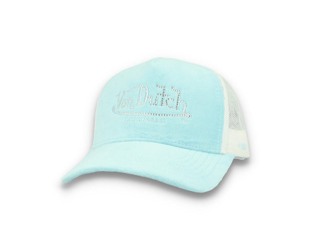Von Dutch Trucker Cap Miami Velvet Light Blue/White - LOKK