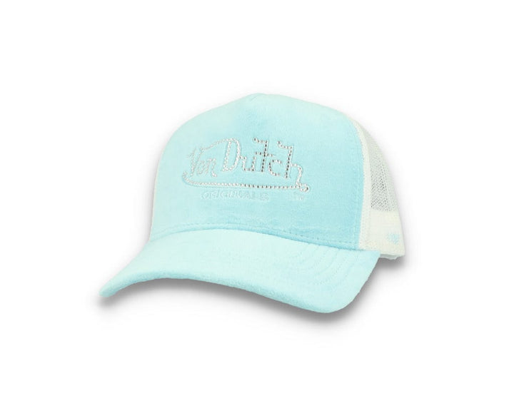 Von Dutch Trucker Cap Miami Velvet Light Blue/White - LOKK