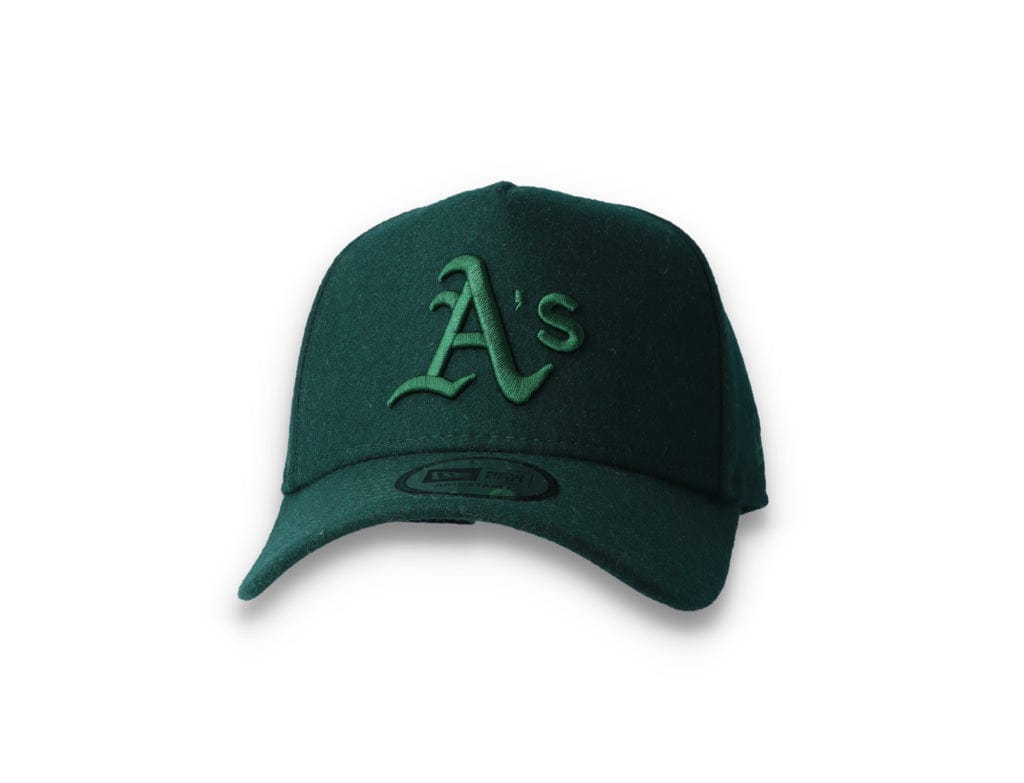 9FORTY A-Frame Melton Wool Oakland Athletics Dark Green - LOKK