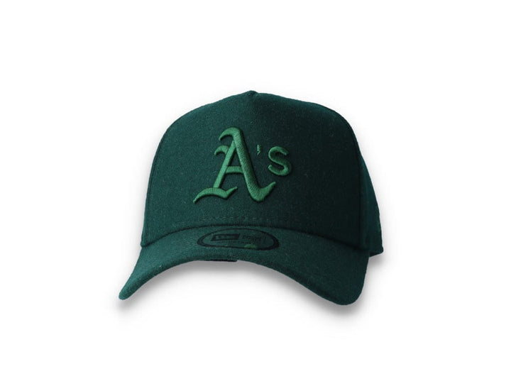 9FORTY A-Frame Melton Wool Oakland Athletics Dark Green - LOKK