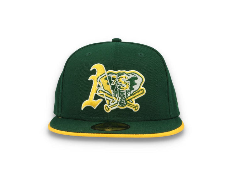 59FIFTY Team Colour Split Oakland Athletics Dark Green - LOKK