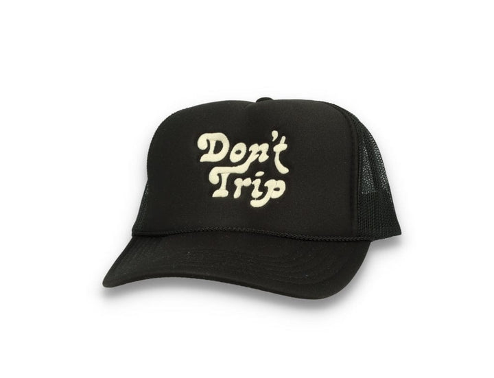 Trucker Cap Free & Easy Don't Trip Black/Black - LOKK