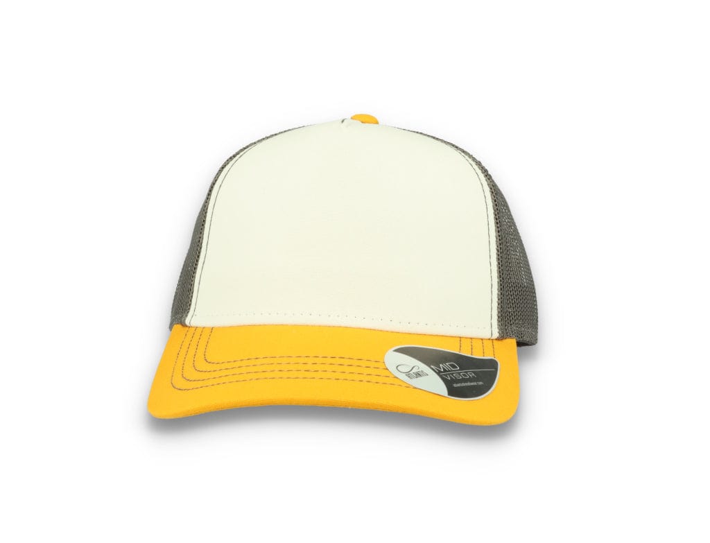 Trucker Cap White/Yellow/Dark Grey Atlantis Rapper Canvas - LOKK