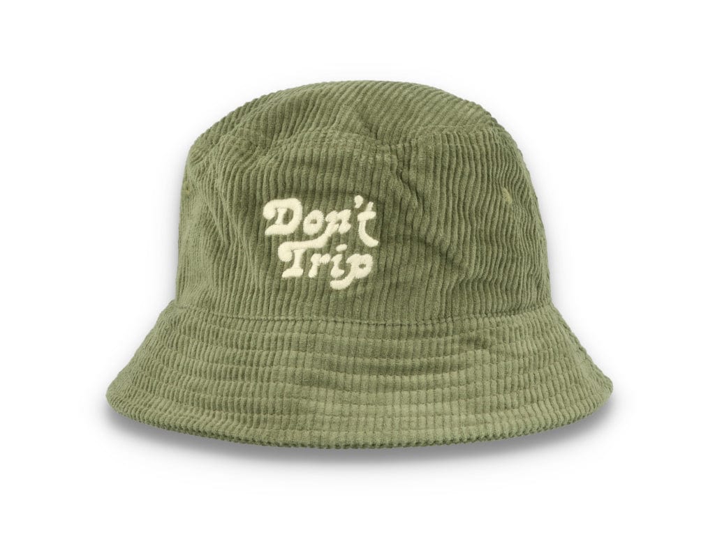 Bucket Hat Olive Green Free & Easy Don't Trip Fat Corduroy