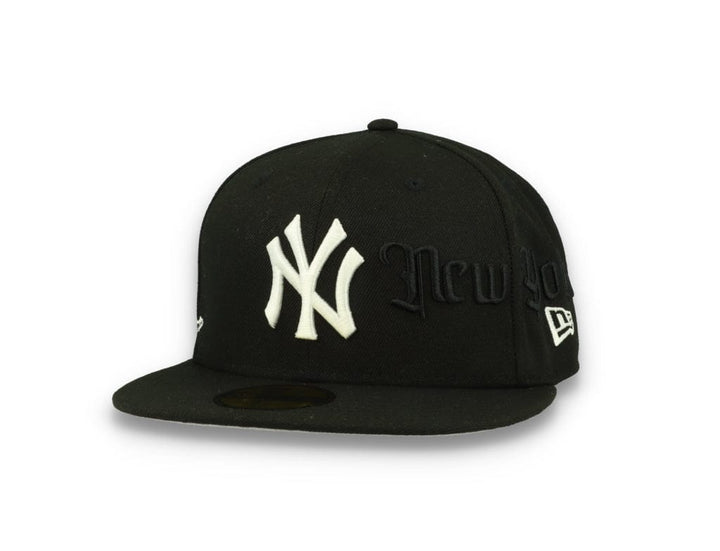 59FIFTY Script New York Yankees Black/White - LOKK